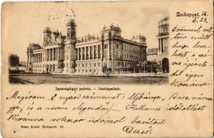 1902 Budapest V. Igazságügyi Palota. Ganz Antal 62. (EK)