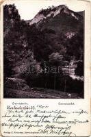 1901 Herkulesfürdő, Baile Herculane; Cserna. Kiadja R. Krizsány / Cerna river (kopott sarkak / worn corners)