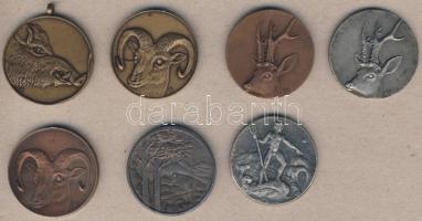 1960-70-es évek 5db klf trófea díjérem + 2db díjérem T:2