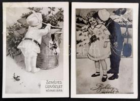 Kis üdvözlőlap tétel: különféle alkalmi üdvözlések, borítékokkal