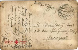 1915 SMS "Admiral Spaun" im Kanal von Pasman. Zugunsten des Roten Kreuzes Zweigverein in P...