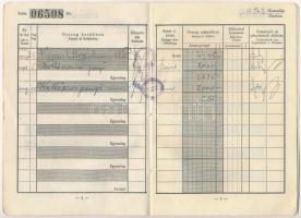 1941. "Budapest Székesfővárosi Községi Takarékpénztár Részvénytársaság - Óbuda-Újlaki osztályán...