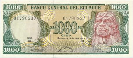 Ecuador 1986. 1000S T:I Ecuador 1986. 1000 Sucres C:UNC