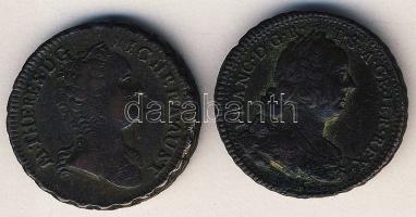 Ausztria/magyar verdejel 1762K 1Kr + Ausztria 1762W 1Kr T:2