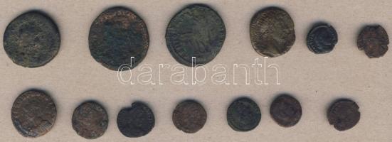 Római Császárság 12db kis- és középbronz, benne szebbek