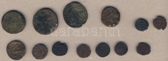Római Császárság 12db kis- és középbronz, benne szebbek