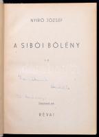 Nyírő József: A sibói bölény. Bp., 1942,Révai. Kiadói félhalina-kötés, kopott borítóval