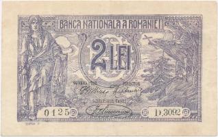 Románia 1920. 2L T:III Romania 1920. 2 Lei C:F