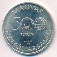 1986. 500Ft Ag "Labdarúgó Világbajnokság - Mexikó 1986" T:BU 
Adamo EM95