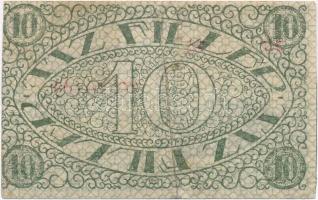 Pécs 1919. 10f "Pécs Törvényhatósági Jogú Város Házipénztára" pénztárjegye T:III