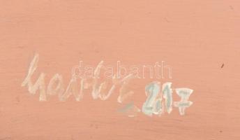 Csavlek András (1942-): Délután. Olaj, farost, jelzett, 50×70 cm