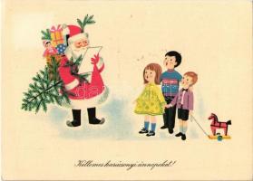 50 db MODERN motívumlap Mikulással, karácsonyi üdvözlőlapok / 50 MODERN motive cards with Saint Nich...