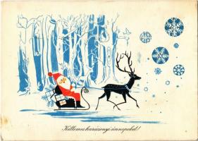 50 db MODERN motívumlap Mikulással, karácsonyi üdvözlőlapok / 50 MODERN motive cards with Saint Nich...