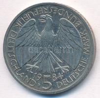 NSZK 1984D 5M Cu-Ni "Német Vámunió 150. évfordulója" T:1,1- 
FRG 1984D 5 Mark Cu-Ni &quot...