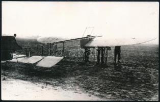 cca 1909 Blériot XI, a francia Louis Blériot repülőgépe, modern előhívás, 9×14 cm