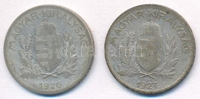 1926-1927. 1P Ag (2x) T:2-,3  Adamo P6