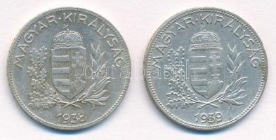 1938. 1P Ag + 1939. 1P Ag T:1-,2 
Adamo P6