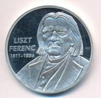 ifj. Szlávics László (1959-) 2011. Nagy Magyarok / Liszt Ferenc 1811-1886 ezüstözött Cu emlékérem (40mm) T:1 (eredetileg PP)