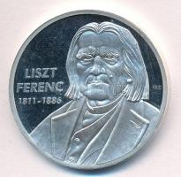 ifj. Szlávics László (1959-) 2011. "Nagy Magyarok / Liszt Ferenc 1811-1886" ezüstözött Cu emlékérem (40mm) T:1 (eredetileg PP)