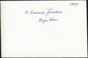 1974 Korond, Lajos bácsi, a fazekas, 3 db fotó, hátuljukon feliratozva/dedikálva, 9×14 cm