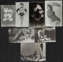 15 db akt és pornó fotó, kb. 6×8 cm