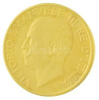 Olaszország 1923R 20L Au "Fasiszta kormány 1. évfordulója" jelzett Au, Hamisítvány!, keret...