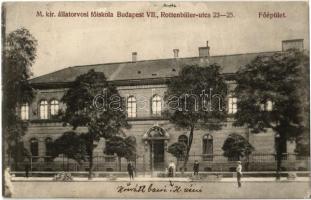 1913 Budapest VII. M. kir. állatorvosi főiskola, főépület. Rottenbiller utca 23-25. (EK)