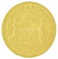 1894KB 10K Au "Ferenc József" (3,41g/0.900) T:1- kis ph.
Hungary 1894KB 10 Korona Au &quo...
