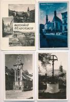 Selmecbánya, Banská Stiavnica; 4 db régi képeslap / 4 pre-1945 postcards