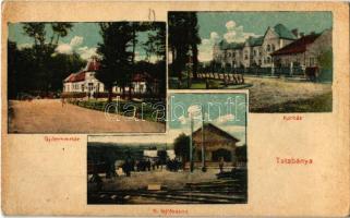 1922 Tatabánya, Gyógyszertár, Kórház, II. lejtősakna, iparvasúti sínek (fl)