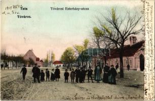 1905 Tata, Tata-Tóváros; Tóvárosi Esterházy utca. Kiadja Lindenberg Adolf