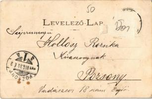 1904 Körmend, Batthyány tér, Városháza, Zsinagóga, Polgári leány és fiú iskola, laktanya katonákkal ...