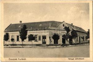 1931 Furta, Hangya Szövetkezet üzlete. Varga fényképész kiadása (EK)