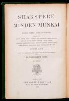 Shakespere minden munkái II-VI. kötet. Bp.,1903, Franklin-Társulat. Kiadói aranyozott egészvászon-kö...