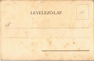 Kézzel rajzolt zsidó művészlap / Jewish hand-drawn art postcard. Judaica  (fl)