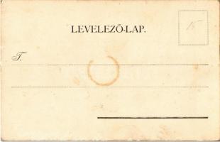 Kézzel rajzolt zsidó művészlap / Jewish hand-drawn art postcard. Judaica s: F. B. (Rb)