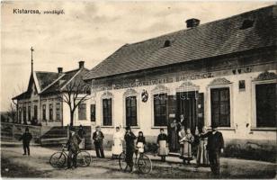 1909 Kistarcsa, Vendéglő a Jószívű Kiss Sándorhoz, étterem, kerékpár