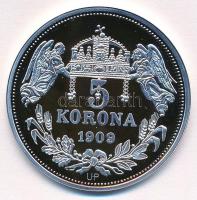 DN "Királyi koronák - III. Béla 5 korona 1909" Ag emlékérem tanúsítvánnyal (20g/0.999/38,6...