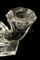 Valsaint Lambert kétágú gyertyatartó, formába öntött, hibátlan, jelzett, 18×11 cm