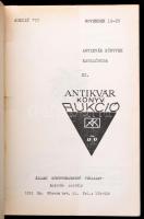 cca 1972-1985 Állami Könyvterjesztő Vállalat antikvár könyv aukciós katalógusai, 14 db, benne részbe...