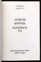 cca 1972-1985 Állami Könyvterjesztő Vállalat antikvár könyv aukciós katalógusai, 14 db, benne részbe...