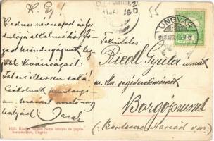 1913 Ungvár, Uzshorod, Uzhorod; Nagyhíd utca, Balázs Soma, Gelb Márton üzlete. Balázs Soma saját kia...