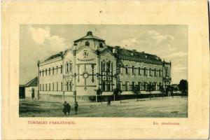 1912 Párkány, Stúrovo; Kir. Járásbíróság. W. L. Bp. 5818. / district court (vágott / cut)