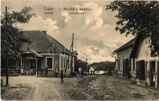 1927 Hernádzsadány, Zadan, Zdana; Spolok / Szövetkezet üzlete, utcakép / street view, cooperative shop