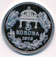 DN "Királyi koronák - IV. Károly 5 korona 1909" Ag emlékérem tanúsítvánnyal (20g/0.999/38,...