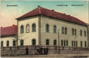 1916 Szepesófalu, Spisská Stará Ves; Járásbíróság. Kiadja Tóth Iréneusz / Bezirksgericht / district court (EK)