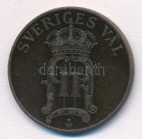 Svédország 1907. 5ö Br II. Oszkár T:2 Sweden 1907. 5 Öre Br Oscar II C:XF Krause KM#770