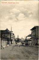 1912 Késmárk, Kezmarok; Kossuth Lajos utca. Kiadja Feitzinger Ede No. 530a / street view (EK)