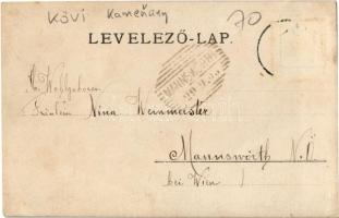 1903 Kövi, Kamenany; Nagy vendéglő, községháza, templom / restaurant, inn, town hall, church. photo