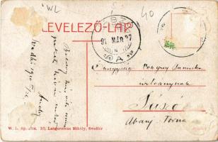 1910 Svedlér, Svedlár; Római katolikus elemi iskola. W. L. Bp. 2714. Kiadja Ifj. Langermann Mihály /...